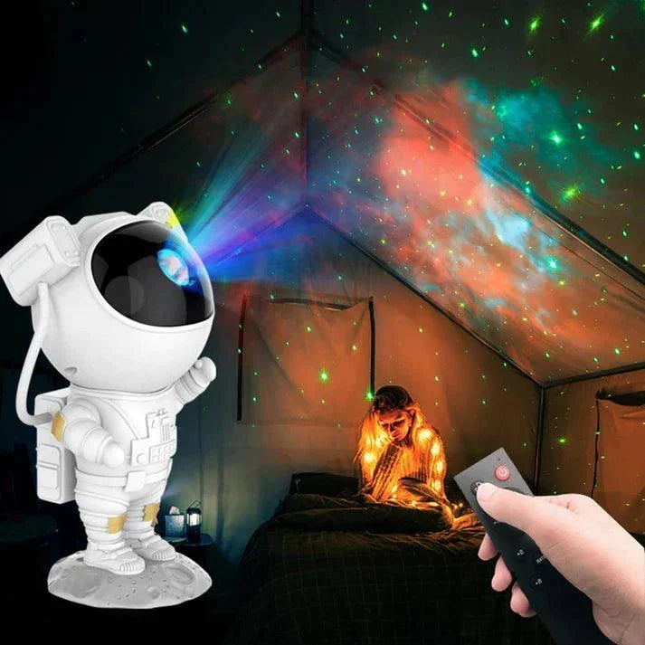 Astronaut Nebula Projector Galaxy Lamp. Relaxing Experience.