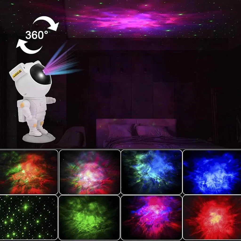 Astronaut Nebula Projector Galaxy Lamp. Relaxing Experience.