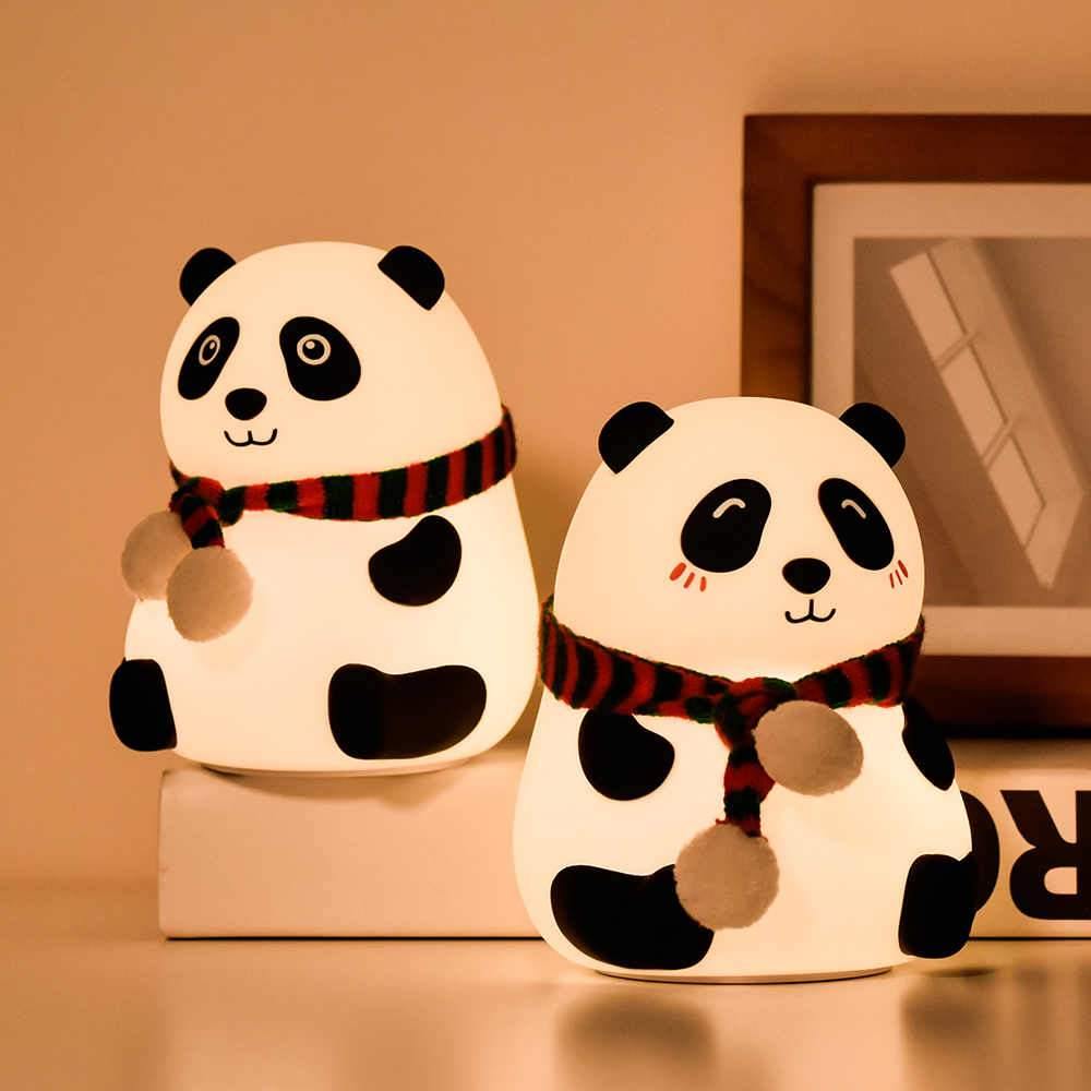 Cute Panda Silicone Lamp ( Random Open Eyes or Close Eyes will come).