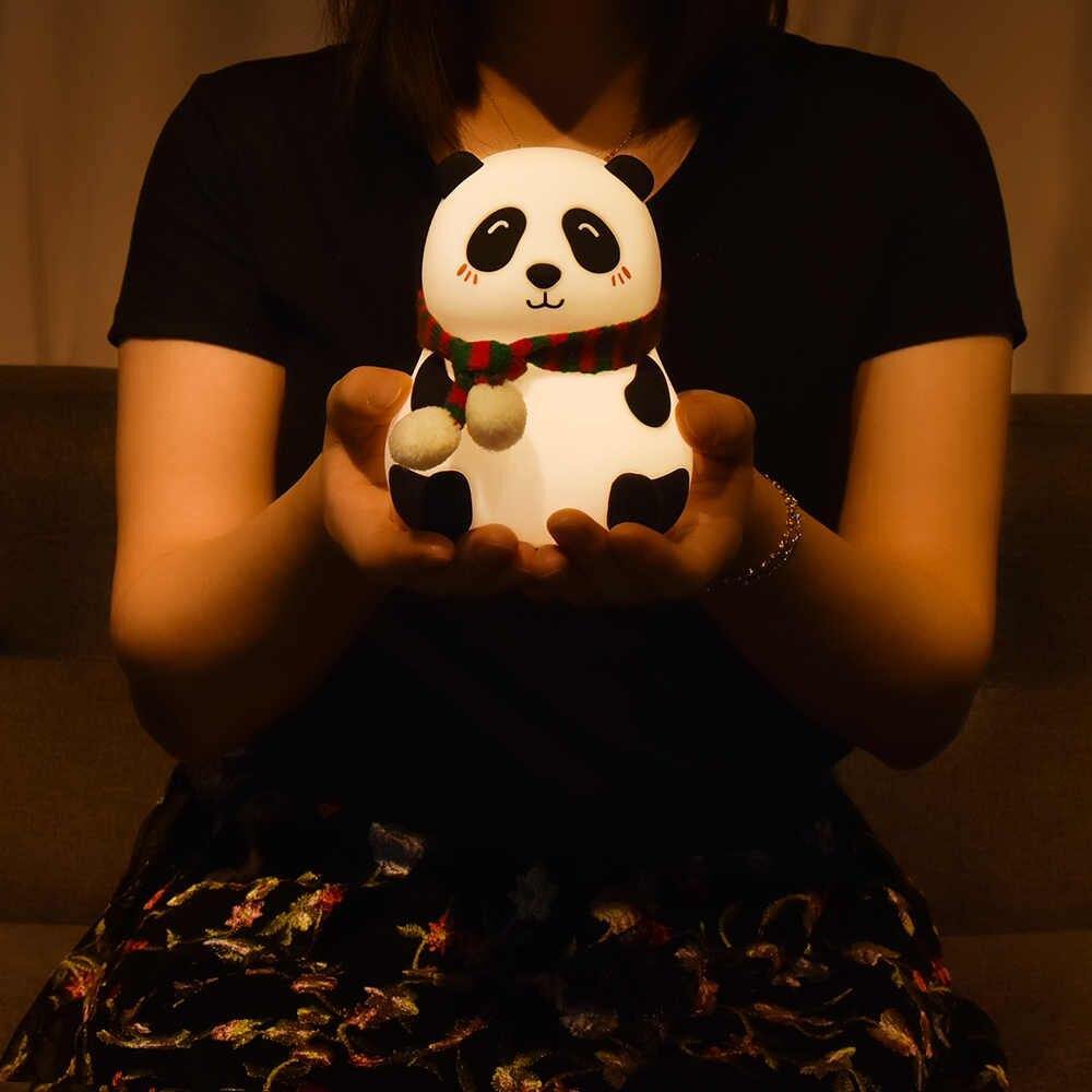 Cute Panda Silicone Lamp ( Random Open Eyes or Close Eyes will come).