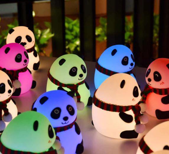 Cute Panda Silicone Lamp ( Random Open Eyes or Close Eyes will come).