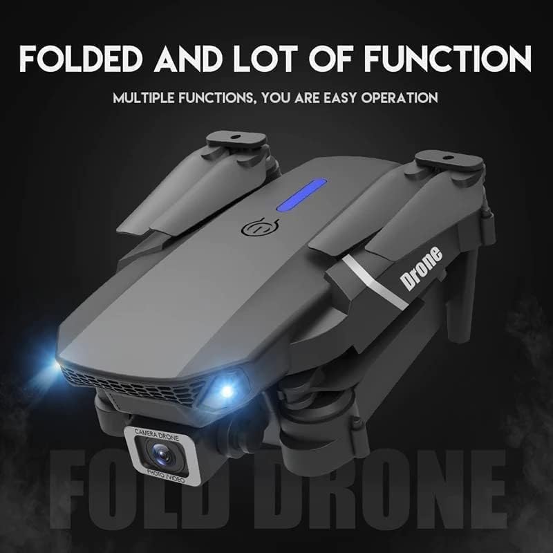 Foldable Drone with 4k Dual Camera Altitude Hold, One Key Take Off/Landing, 360° Flip.