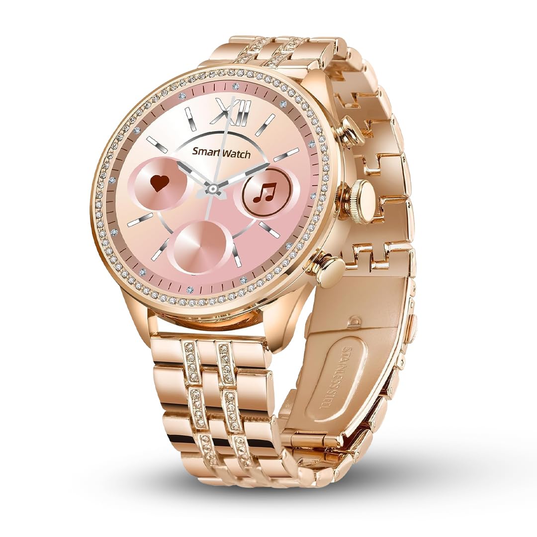 GEN 9 Smartwatch Waterproof for Women with Metal Strap & HD Display, Bluetooth Calling