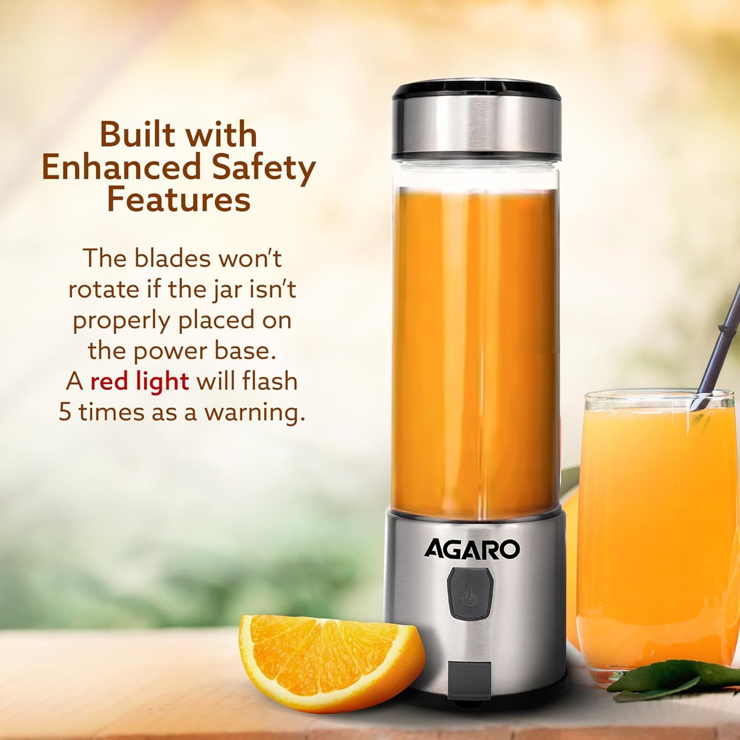 Portable USB Rechargeable Mini Juicer Blender,Electric Juicer Bottle For Smoothies and Juices, Mixer Juicer that Crushes Ice