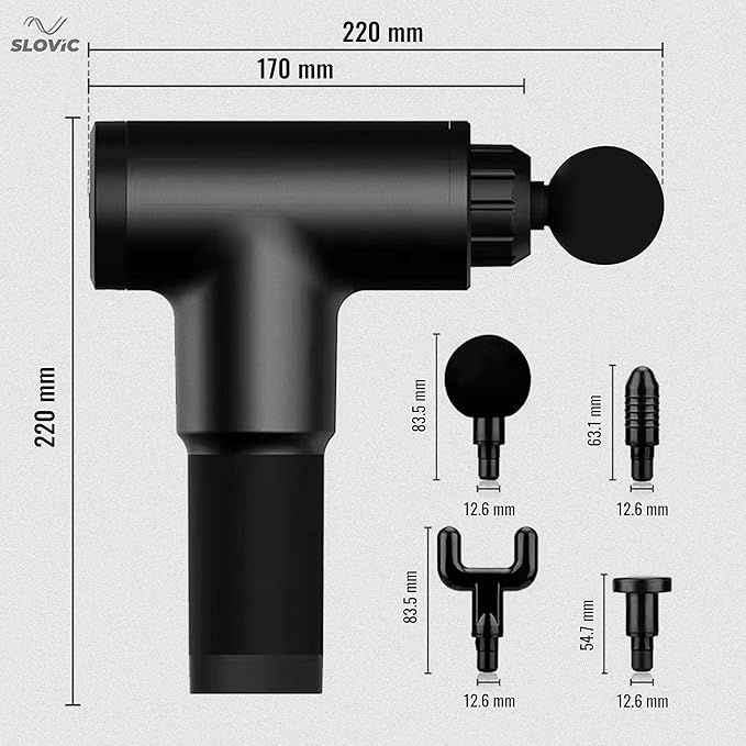 Massager Gun For Full Body Massager [4 Heads] 6 Speed Mode Massager for Full Body Pain Relief.