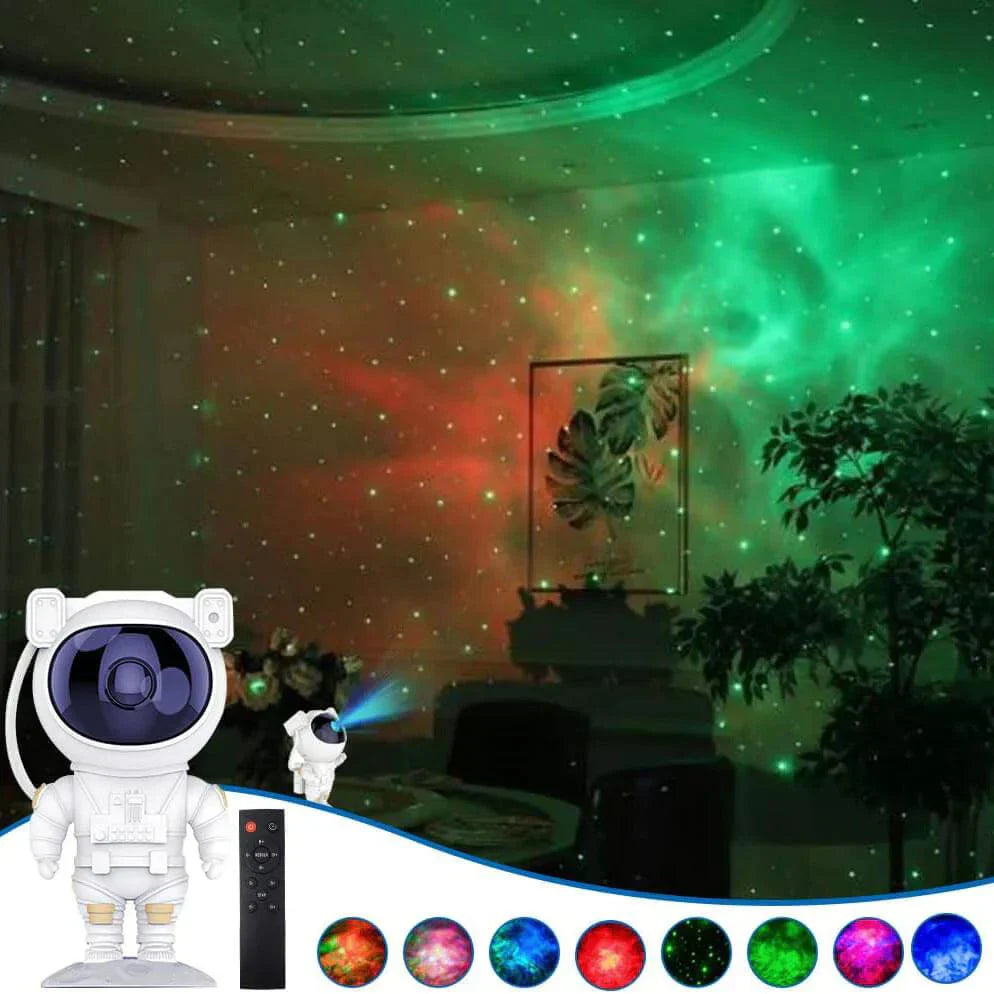 Astronaut Nebula Projector Galaxy Lamp. Relaxing Experience.