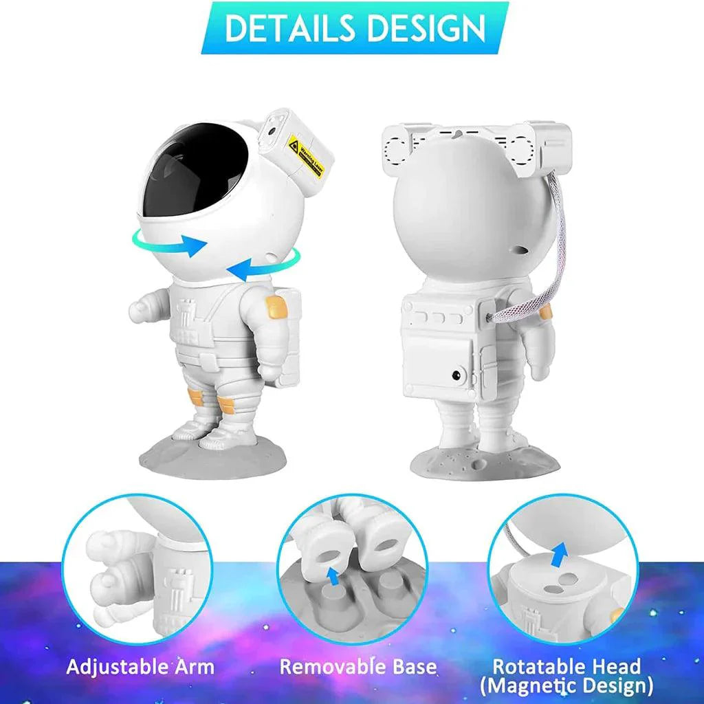 Astronaut Nebula Projector Galaxy Lamp. Relaxing Experience.